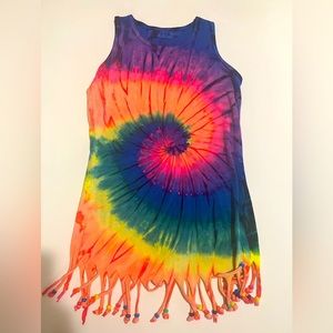 TieDye Tank Top Fringe Ingear size Kids L